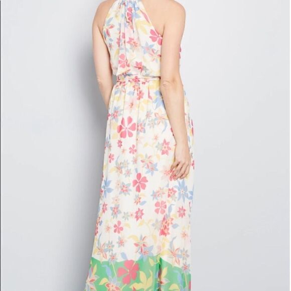 EUC MODCLOTH Illuminated Elegance Chiffon Maxi Dress - Picture 2 of 4